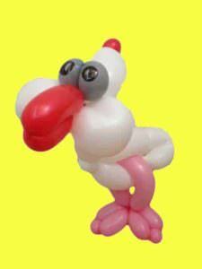 Luftballonfiguren Huhn